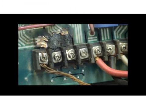 Teardown and repair of AC motor inverter (Variable Frequency Drive)