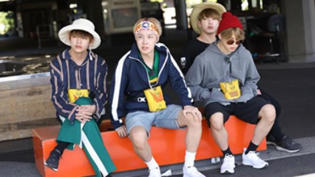 방탄이들의 생애 첫 헬기 체험