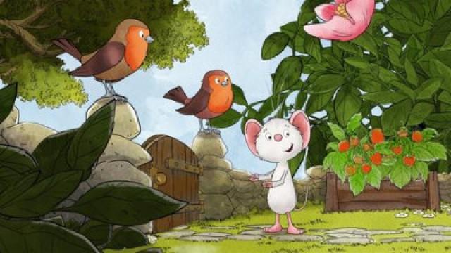 Zwei Vögel und ein Wurm