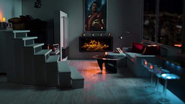 Iron Man's Manhattan Apartment Fireside