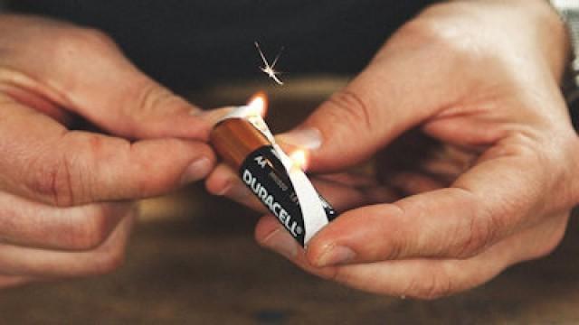 Starting Fires with Batteries