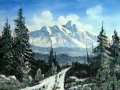 Snowy Mountain Road