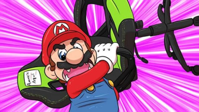 DESTRUÍ MINHA CADEIRA EM 10 SEGUNDOS! - SUPER MARIO MAKER
