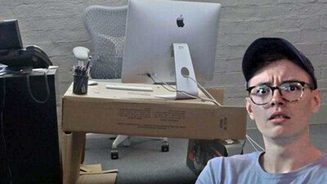 Pranking the office.