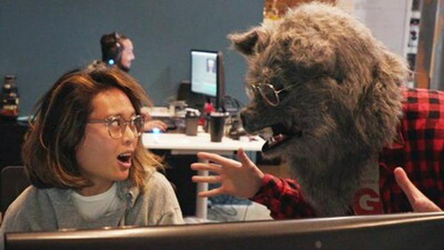Scaring our coworkers.