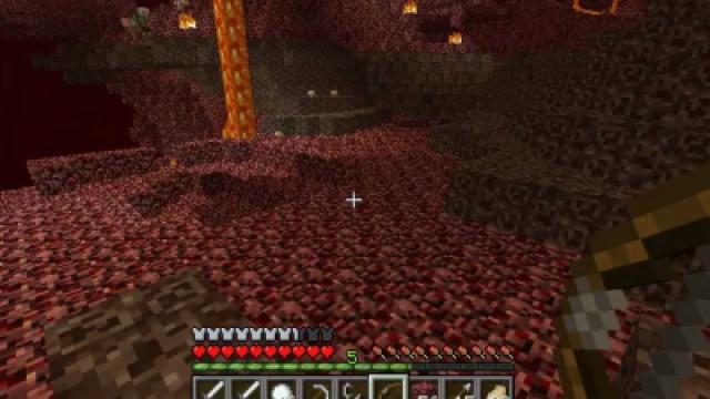 Un ratón troll en el Nether