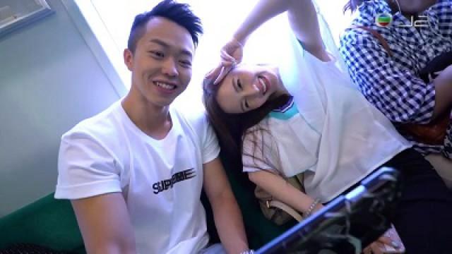 鄭衍峰、鄺潔楹在札幌森林內飛車