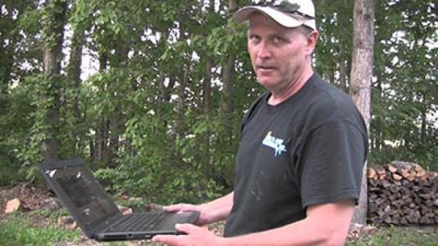 Psycho Dad Axes Laptop