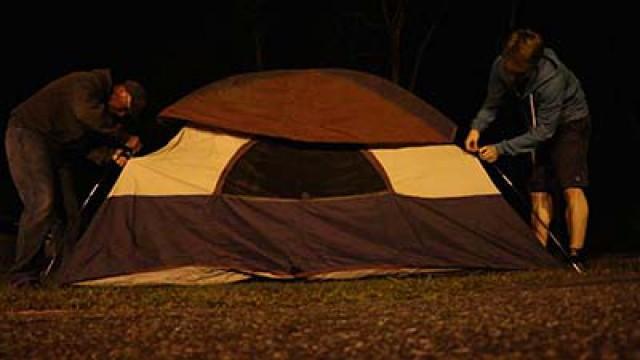 GETTING IN TENTS!