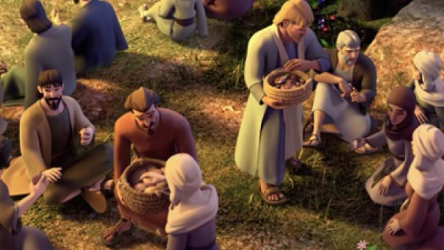 Jesus Feeds the Hungry