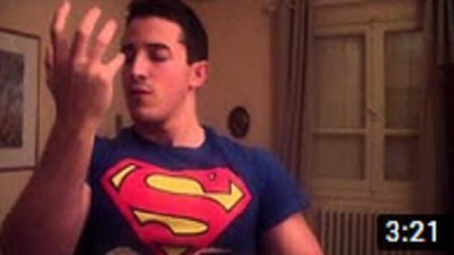 What Superman does at home