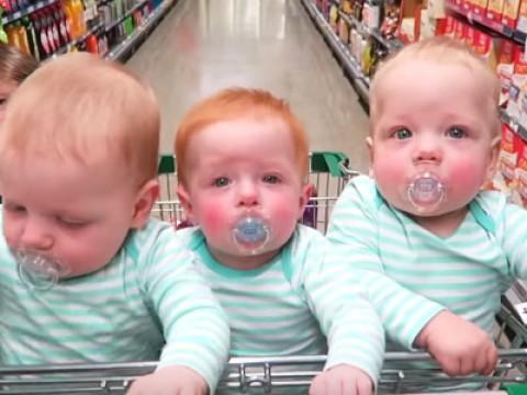 Grocery Shopping With Six Kids (Aged Four & Under.. Including Baby Triplets!)