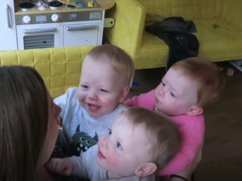 Adorable Triplet Cuddles!