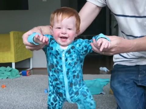 16 Pound Baby Does Gymnastics!