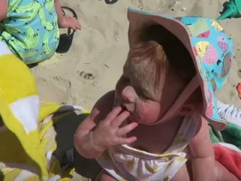 Silly Sandy Beach Baby!