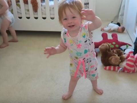 SHE'S FINALLY WALKING!
