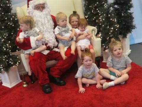 Six Kids Get a Photo with Santa!