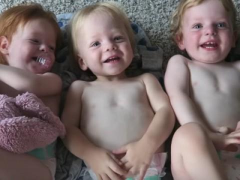 Getting Triplets Ready For Bed!