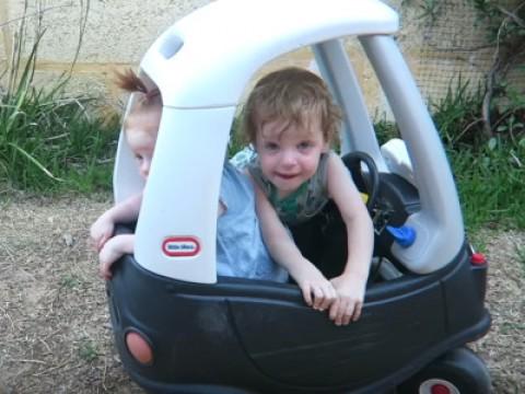 Triplets Sharing a Ride