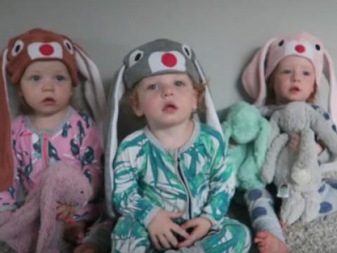 Easter Bunny Triplets!