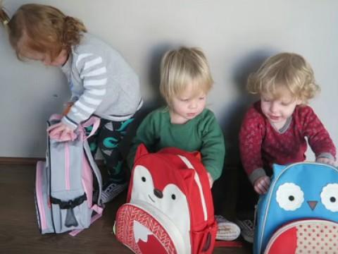 Triplets First Day of Childcare!