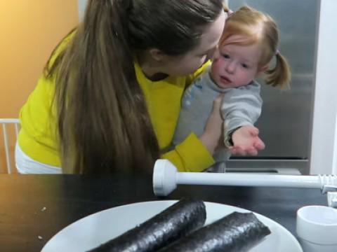 Making Homemade Vegan Sushi For Six Kids!