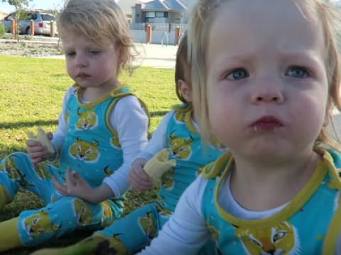 Banana Loving Triplets! ????