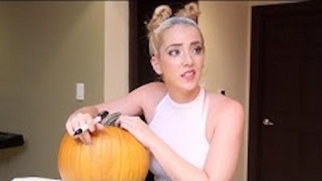 Pumpkin Carving With Miley Cyrus
