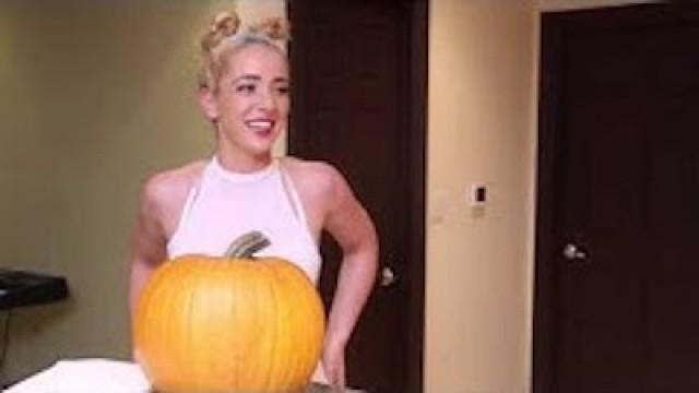 Pumpkin Carving With Miley Cyrus Extras