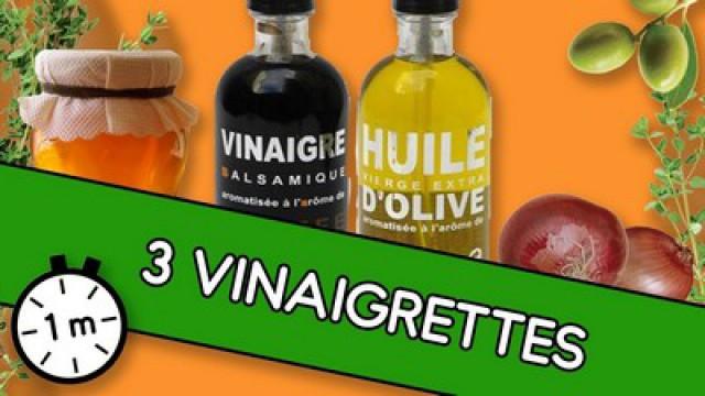 3 vinaigrettes - Astuce YouCook