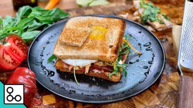 Club sandwich poulet pesto