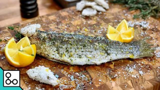Poisson en croûte de sel