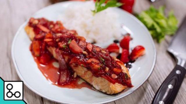 Saumon à la fraise