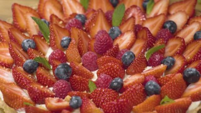 Tarte aux fruits rouges