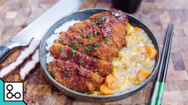 Porc Tonkatsu curry & riz