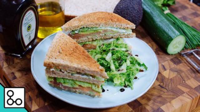 Club sandwich au saumon fumé