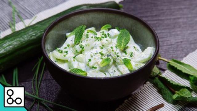 Salade de concombres & menthe fraîche