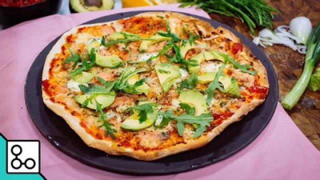 Pizza saumon-avocat