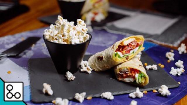 Wrap au poulet & pop corn