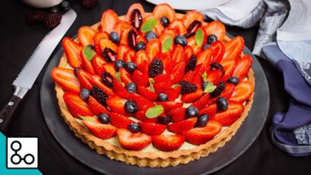 Tarte fruits rouges crème pistache