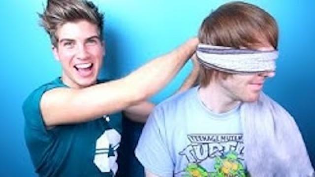 BLINDFOLD TOUCHING CHALLENGE! (with Joey Graceffa)