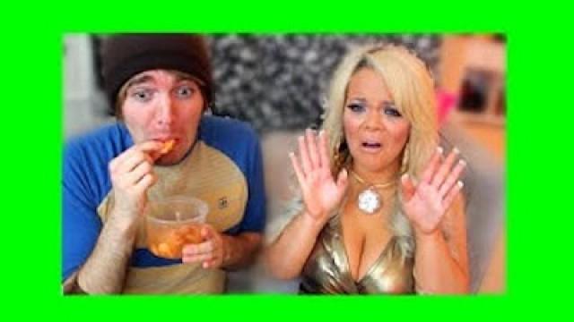 EATING NASTY FOOD *CHALLENGE*! (with TRISHA PAYTAS)