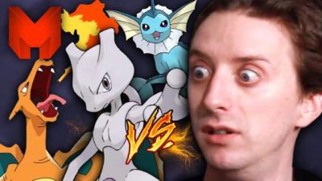 Mewtwo vs Charizard vs Vaporeon Lines