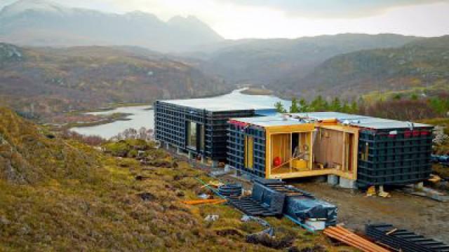 Loch House on a Cliff
