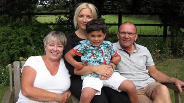 Honu visits his Grandparents