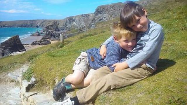 Oak and Bodhi Go Climbing