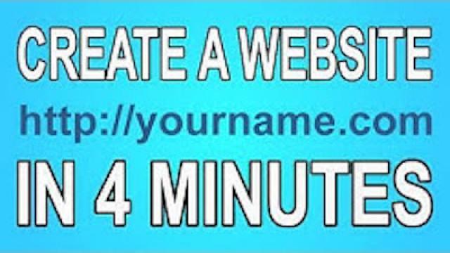 How to Make a Website in Four Minutes