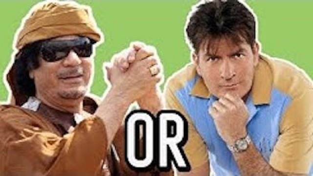SHEEN or GADDAFI?