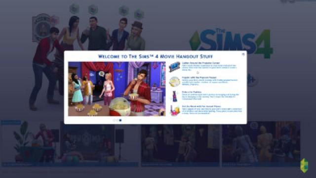 The Sims 4 Movie Hangout Stuff - First Look