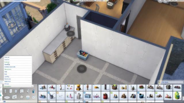 GARAGE with Poker Table & Laundry (Sims 4 Build)